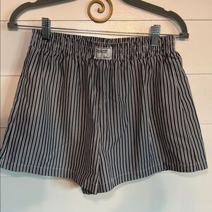 SHEIN Monochrome Striped Shorts